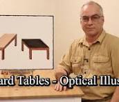 optical illusion table
