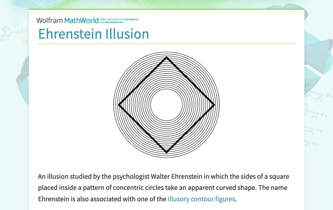 ehrenstein illusion