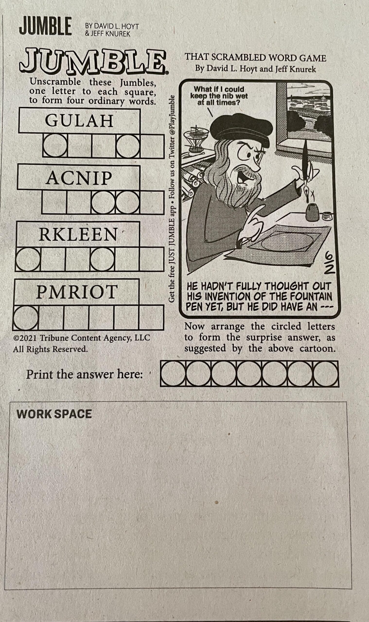 word jumble words