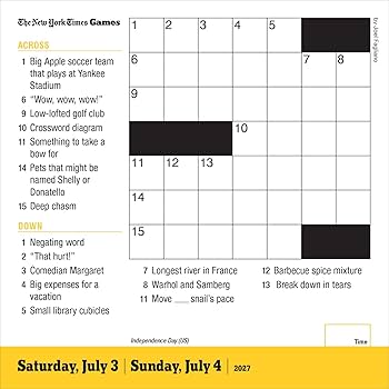 mini daily crossword